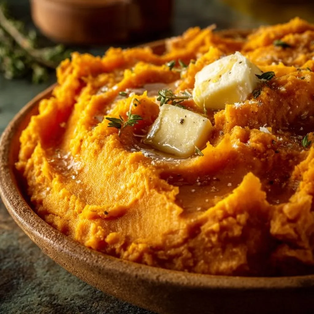 Honey Butter Mashed Sweet Potatoes