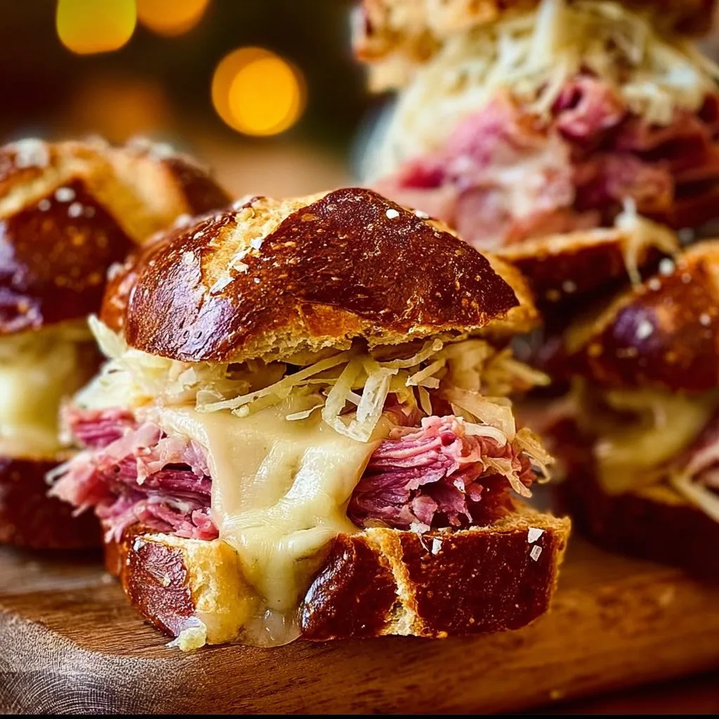 Reuben Pretzel Sliders