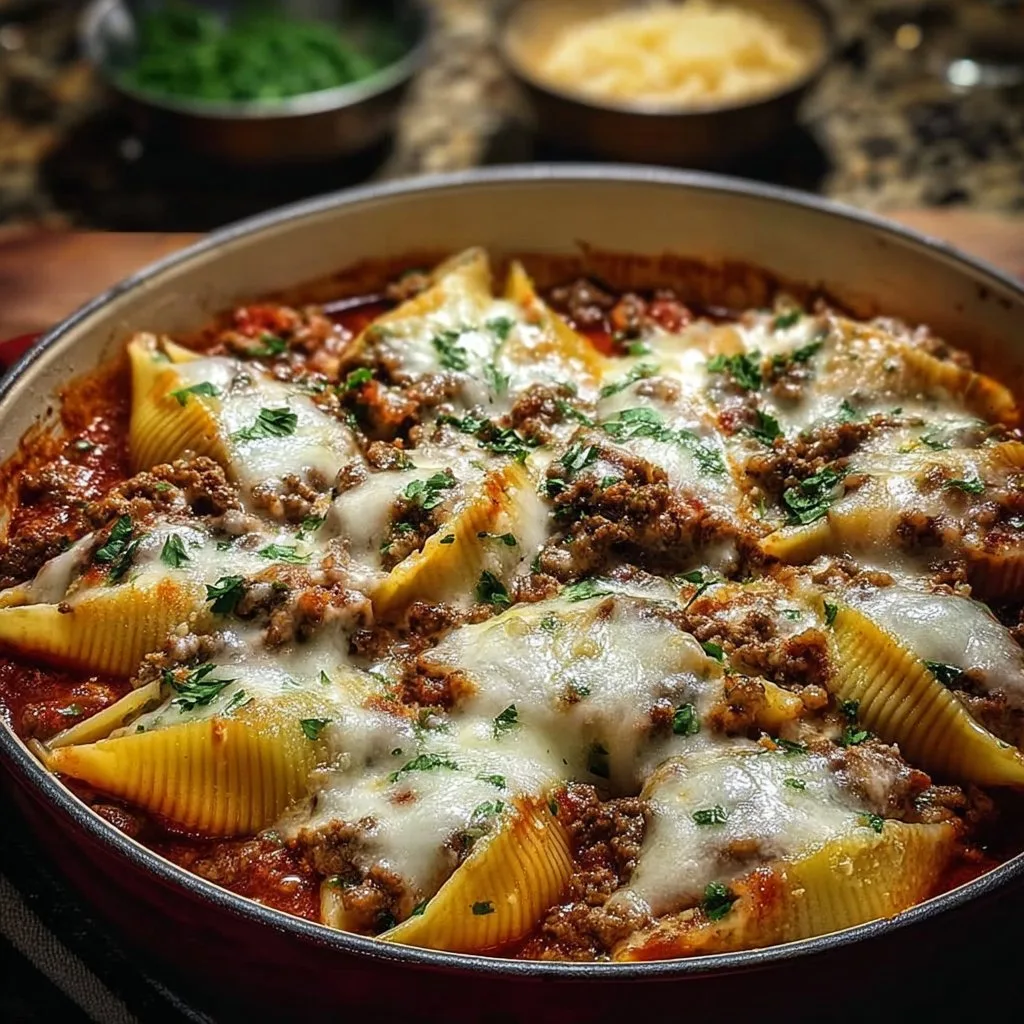 Ground Beef Stuffed Shells