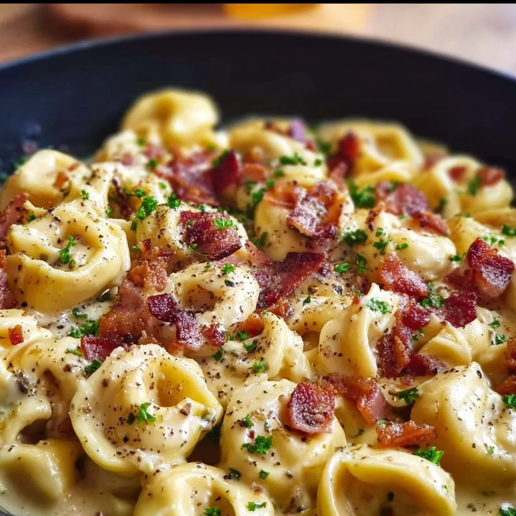 30-Minute Creamy Tortellini Carbonara
