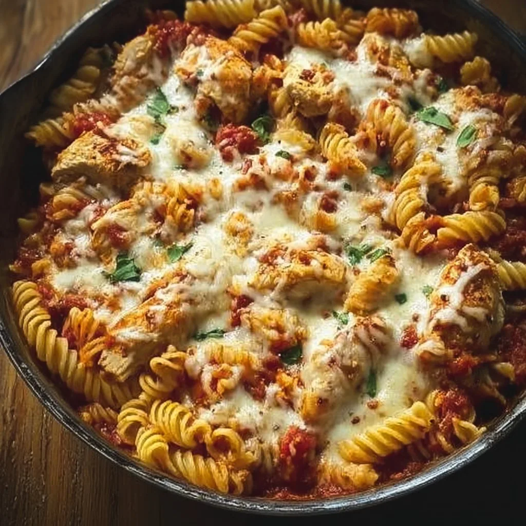 Prepare a Flavorful One-Pot Chicken Parmesan Pasta in 30 Minutes!