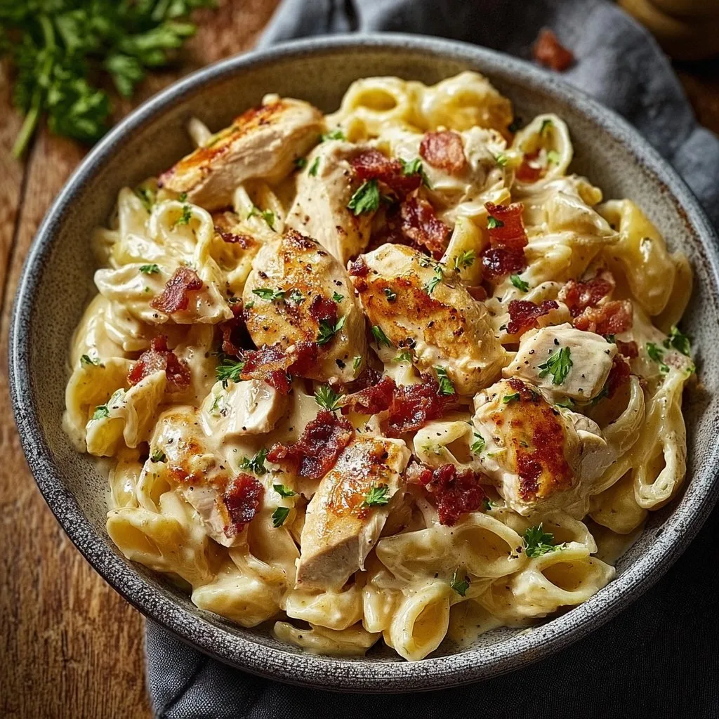 Creamy Chicken and Bacon Pasta