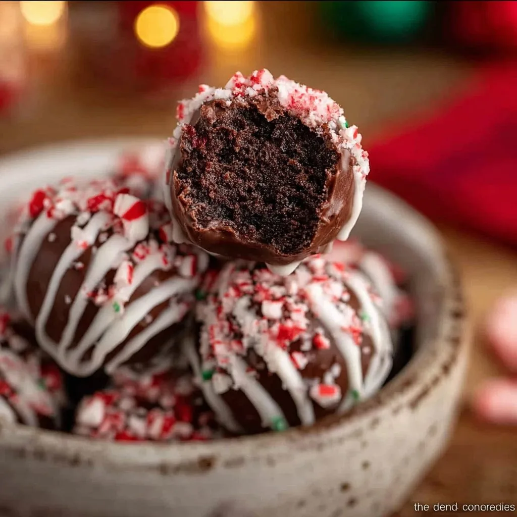 Peppermint Oreo Balls