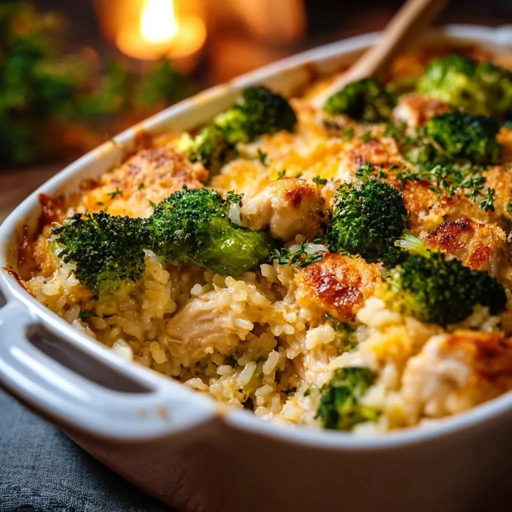 Broccoli Chicken Rice Casserole