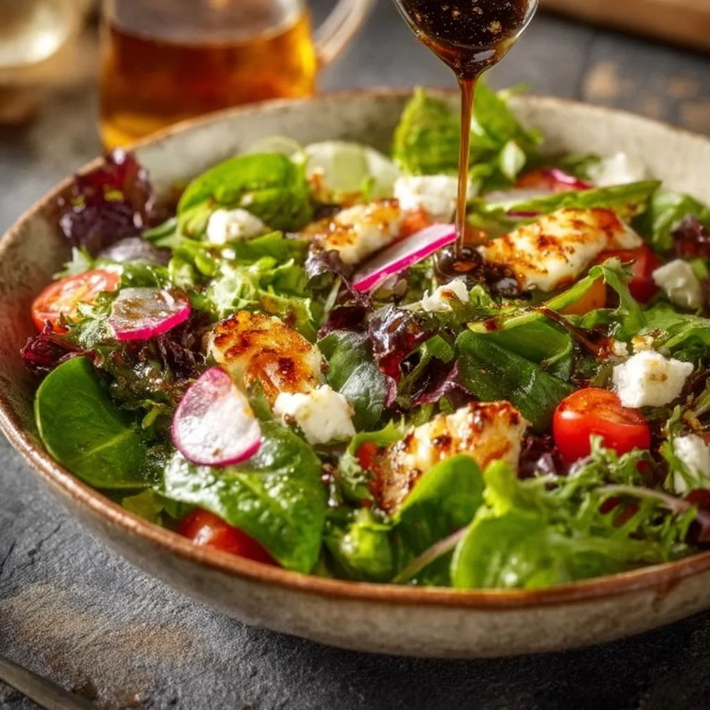 Spring Mix Salad with Balsamic Honey Dressing 4 Spring Mix Salad with Balsamic Honey Dressing