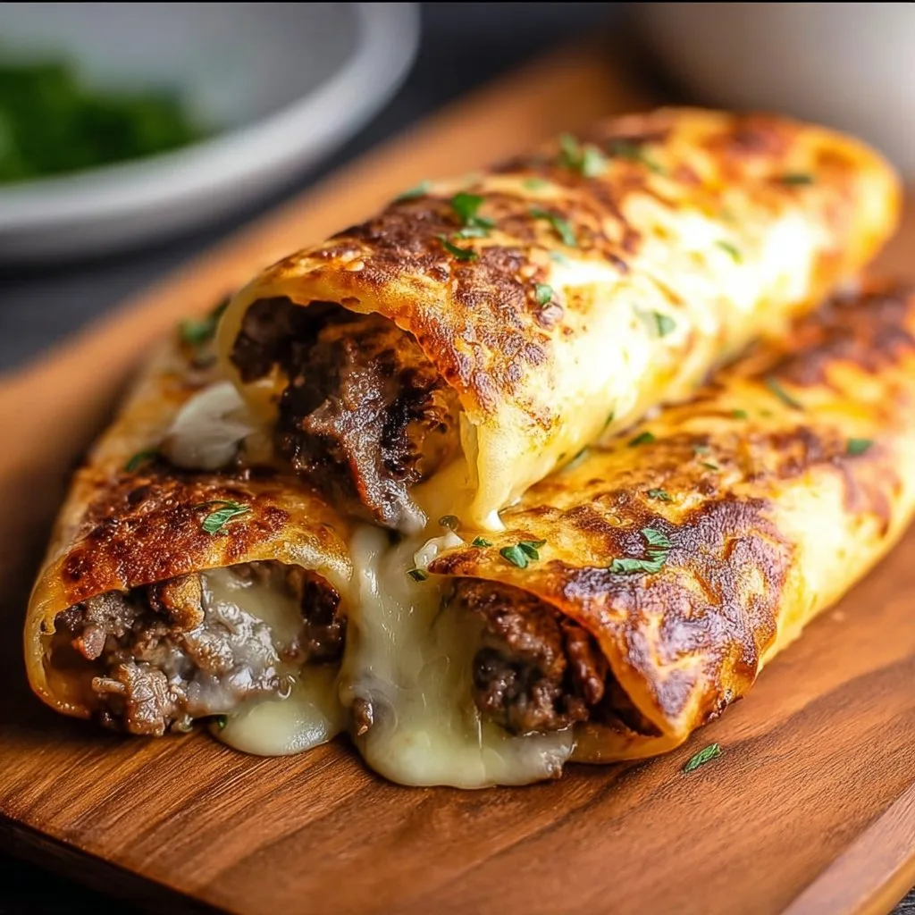 Keto Philly Cheesesteak Rolls