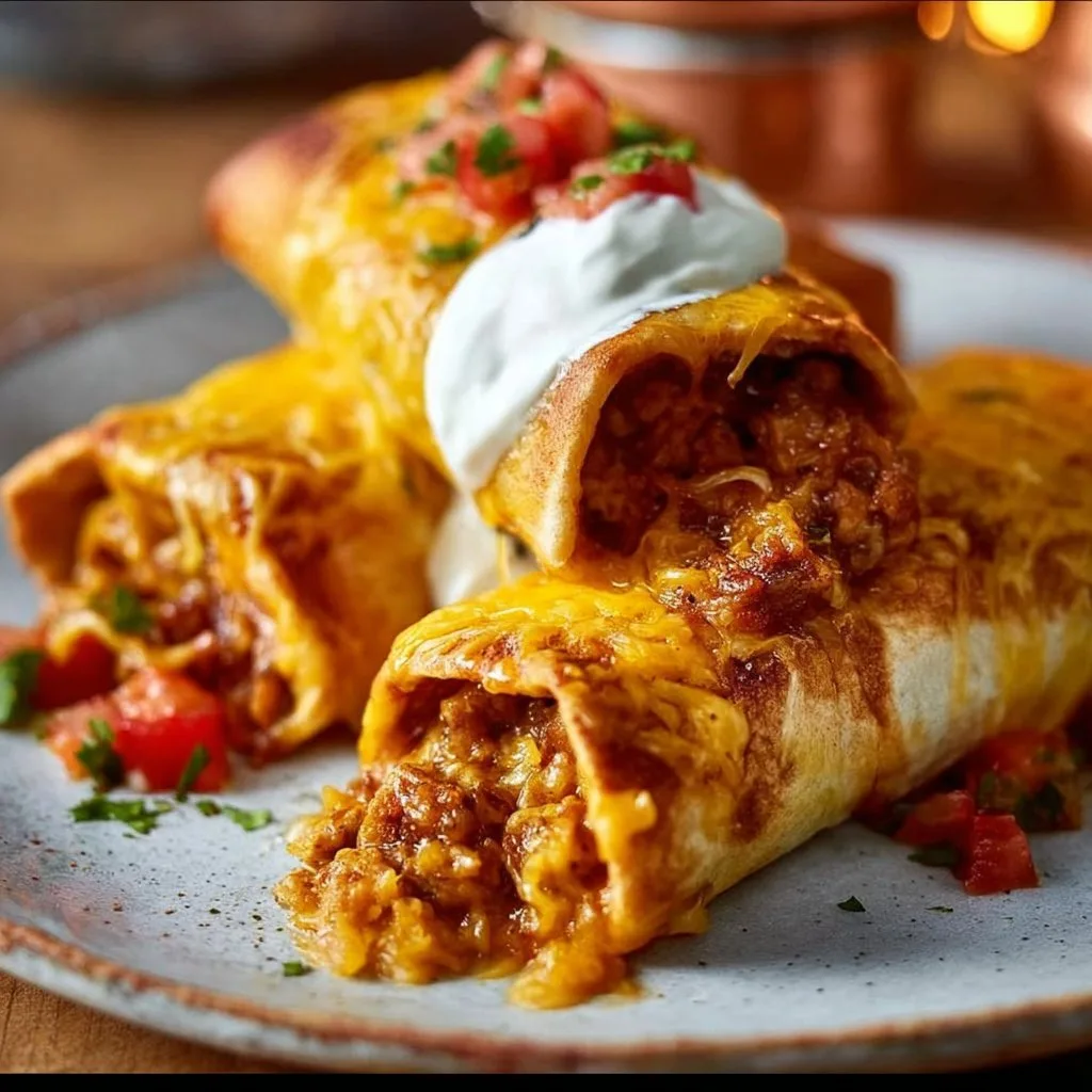 Baked Chicken Chimichangas Recipe
