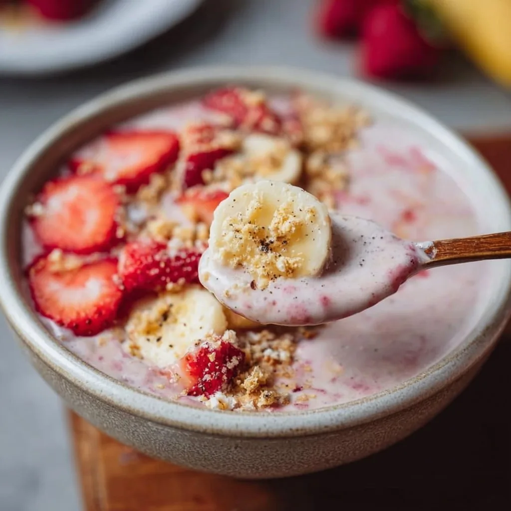 Easy Strawberry Banana Smoothie Bowl Recipe