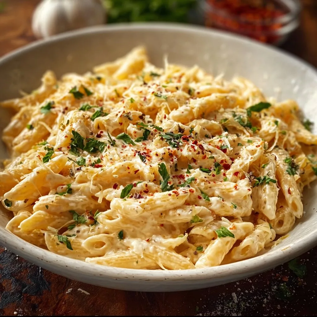 One Pot Creamy Garlic Pasta