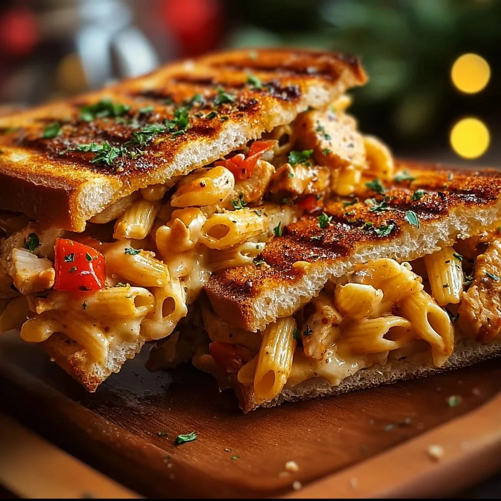 Sweet & Spicy Honey Pepper Chicken Panini Pasta
