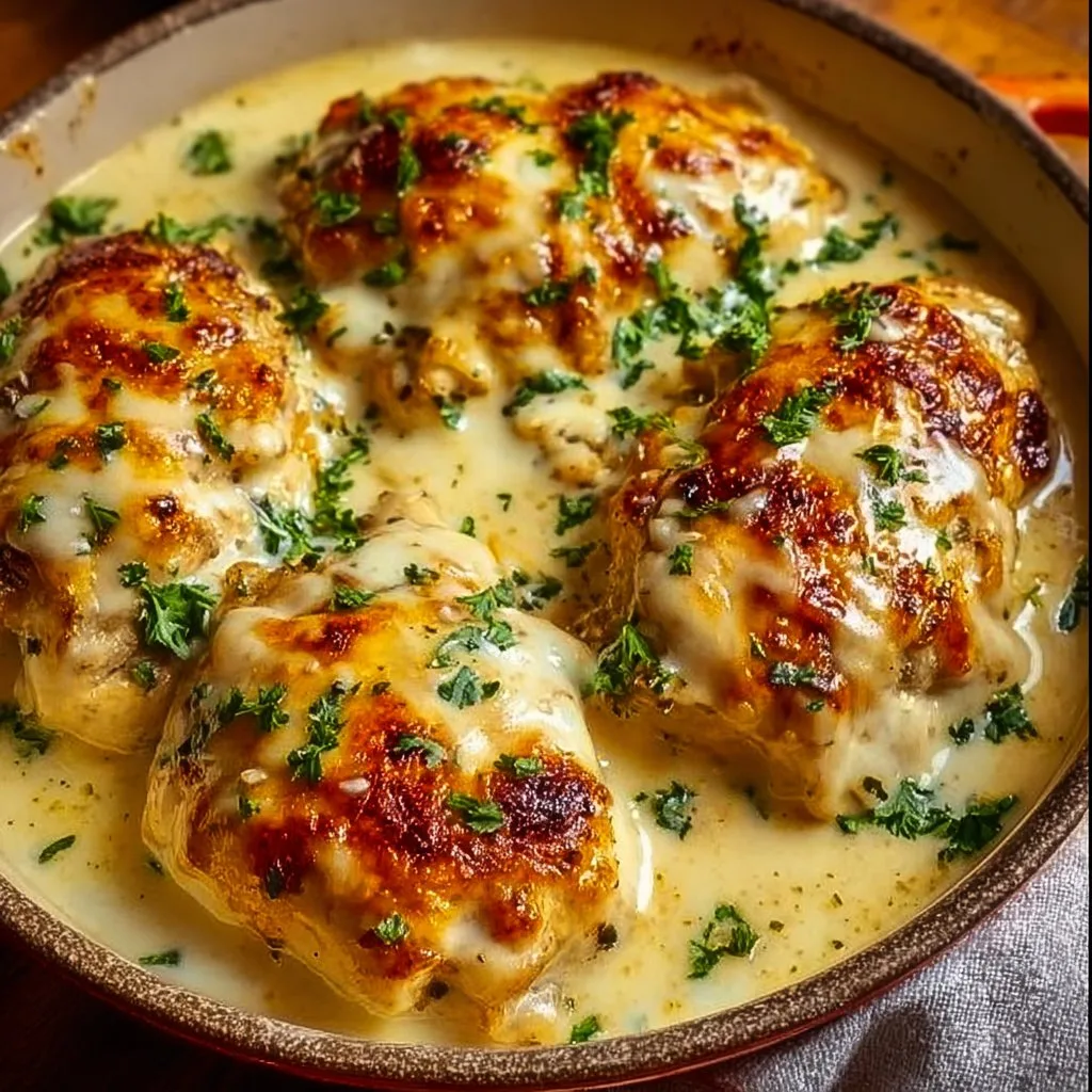 Smothered Cheesy Sour Cream Chicken
