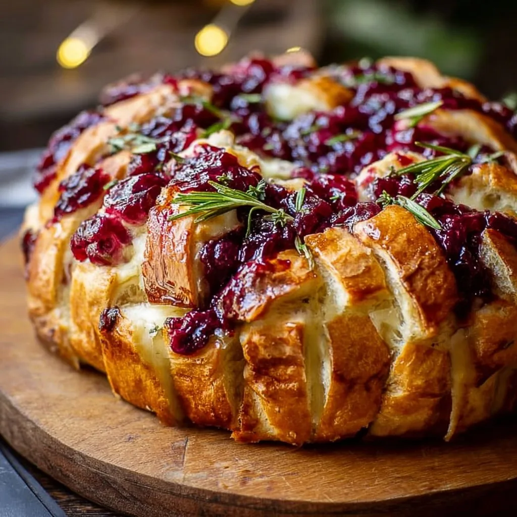 Cranberry Brie Pull-Apart Bread