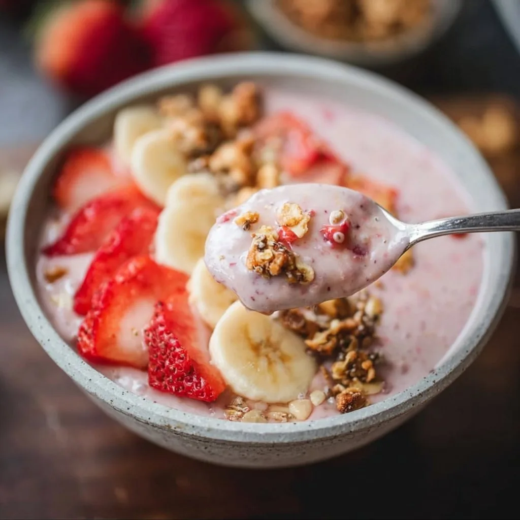 Easy Strawberry Banana Smoothie Bowl Recipe