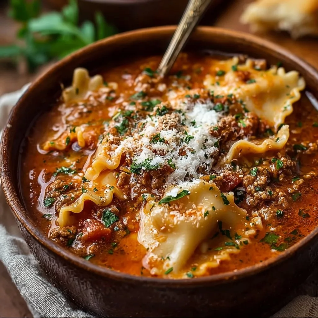 Crock Pot Lasagna Soup