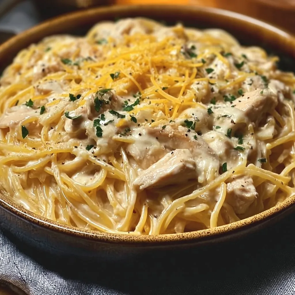 Discover the Comfort of Creamy Crockpot Chicken Spaghetti Today!