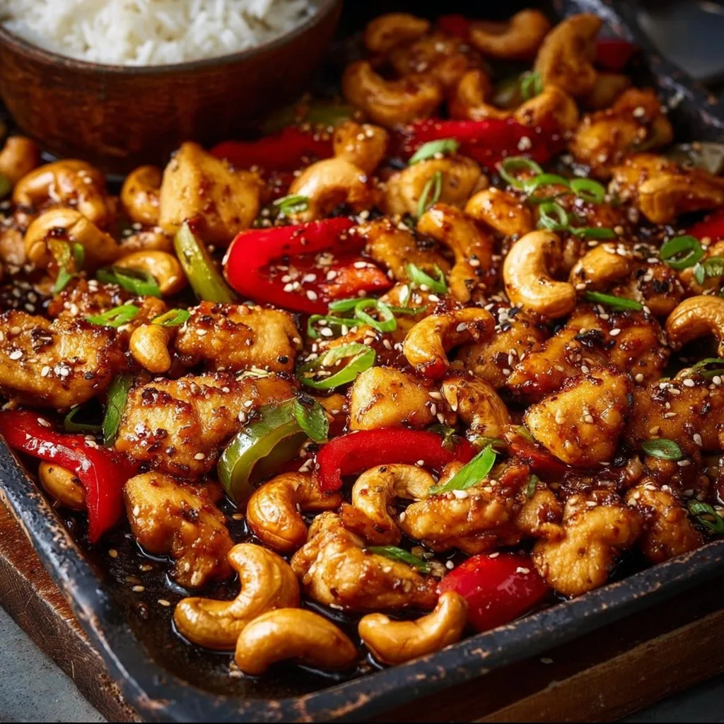 Sheet Pan Cashew Chicken