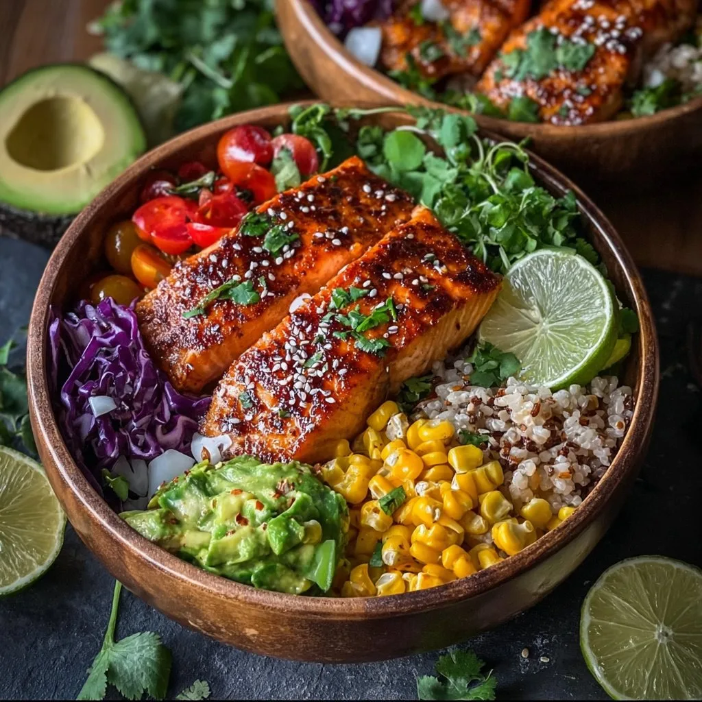 Chili Lime Salmon Bowls