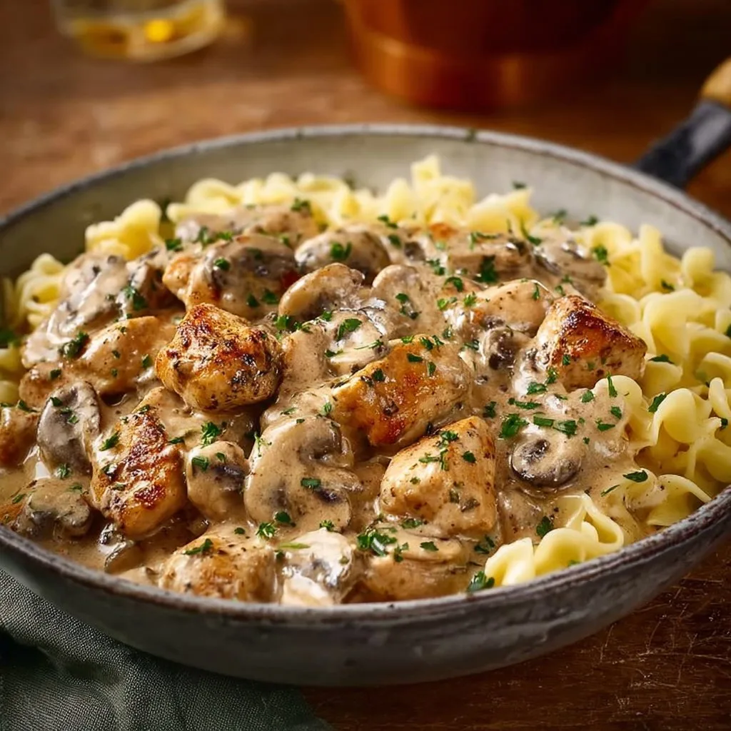 Rich Chicken Stroganoff