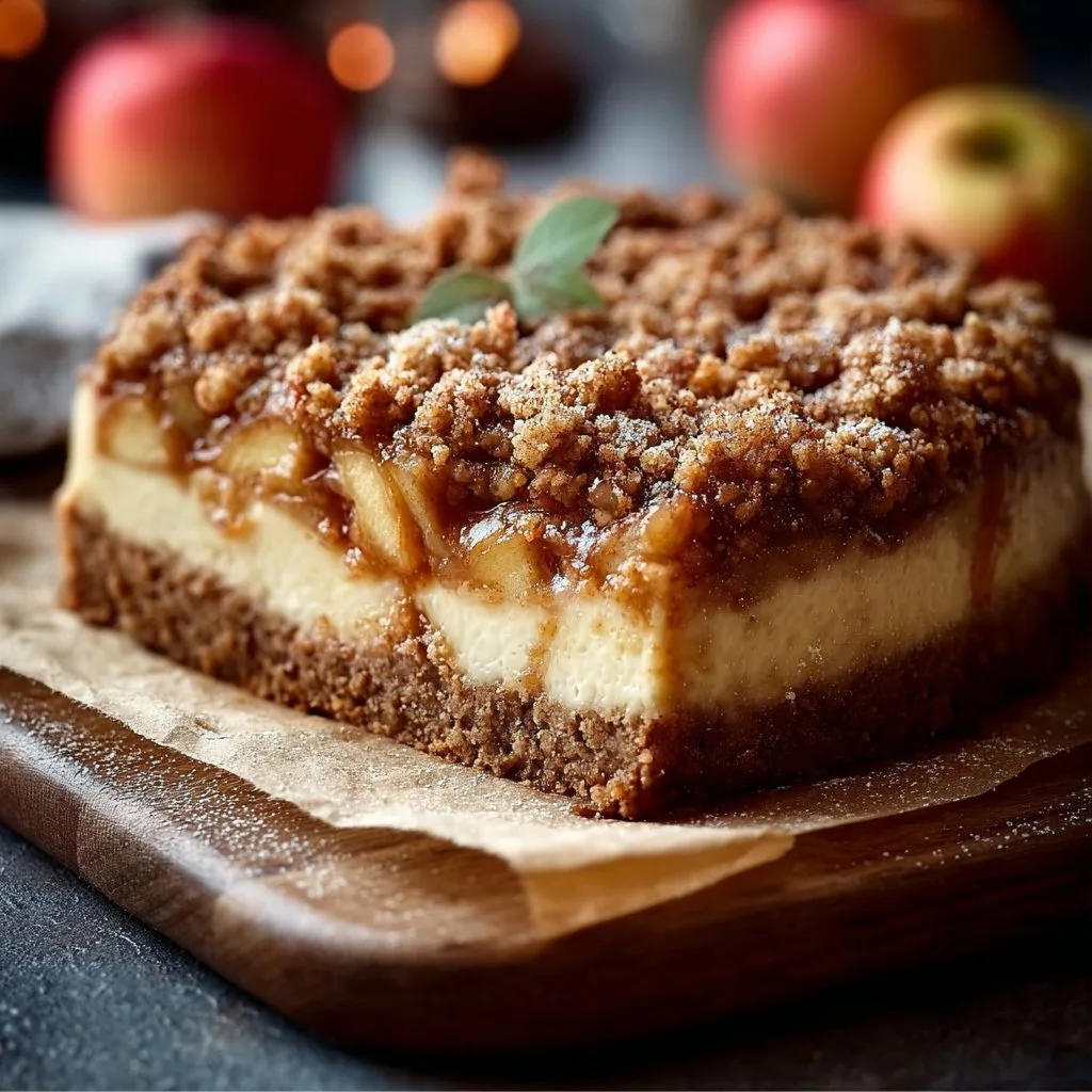 Apple Crumble Cheesecake