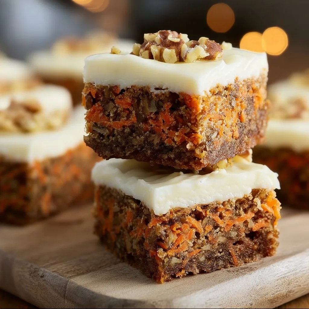 Decadent Carrot Cake Bars with Cream Cheese Frosting