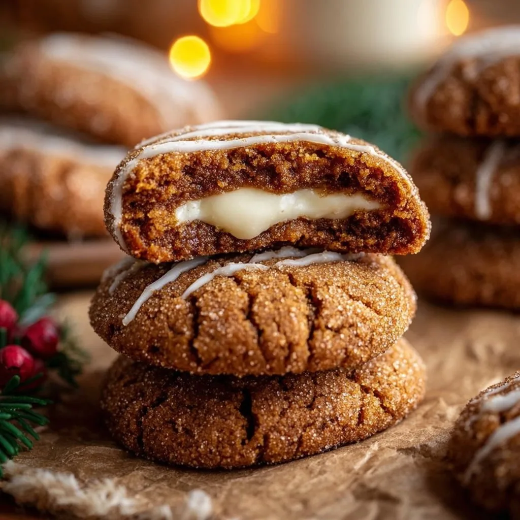 Gingerbread Cheesecake Cookies Recipe