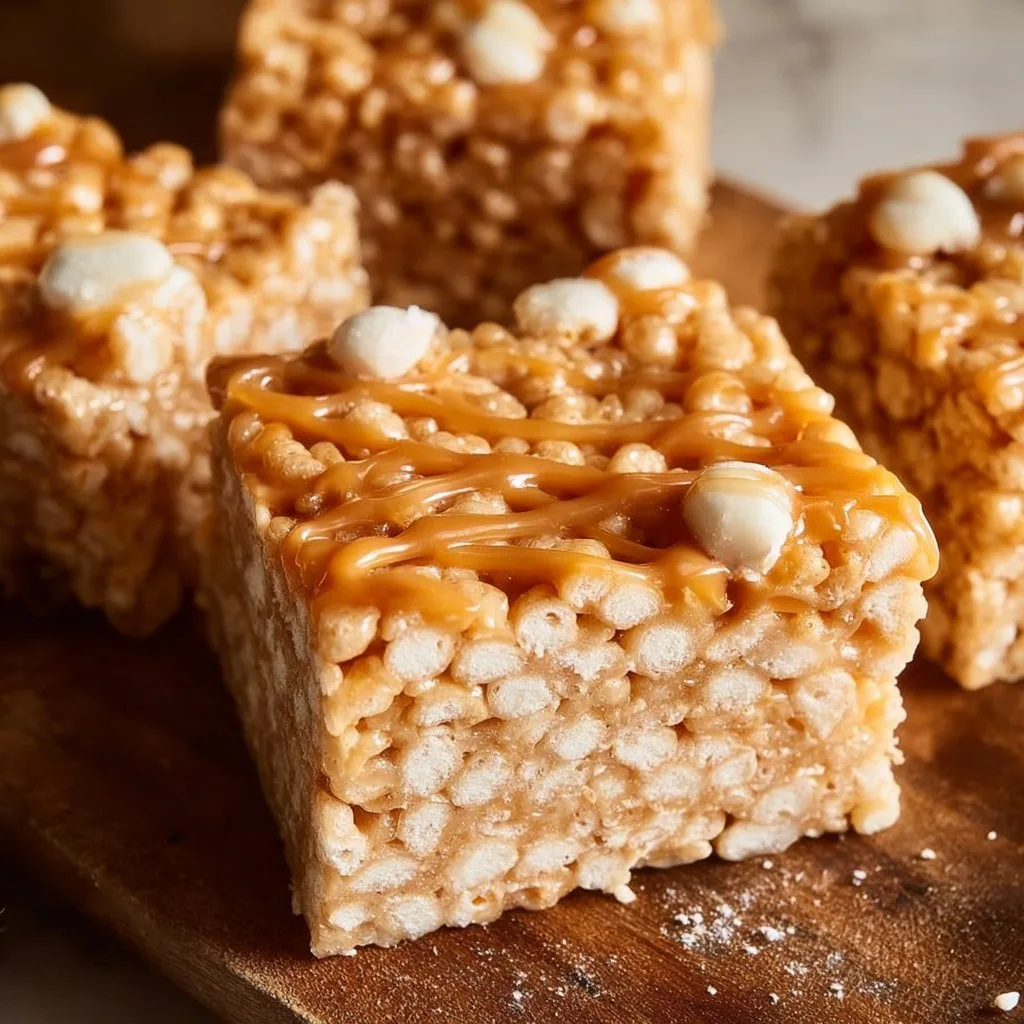 Brown Butter Dulce de Leche Rice Krispie Treats