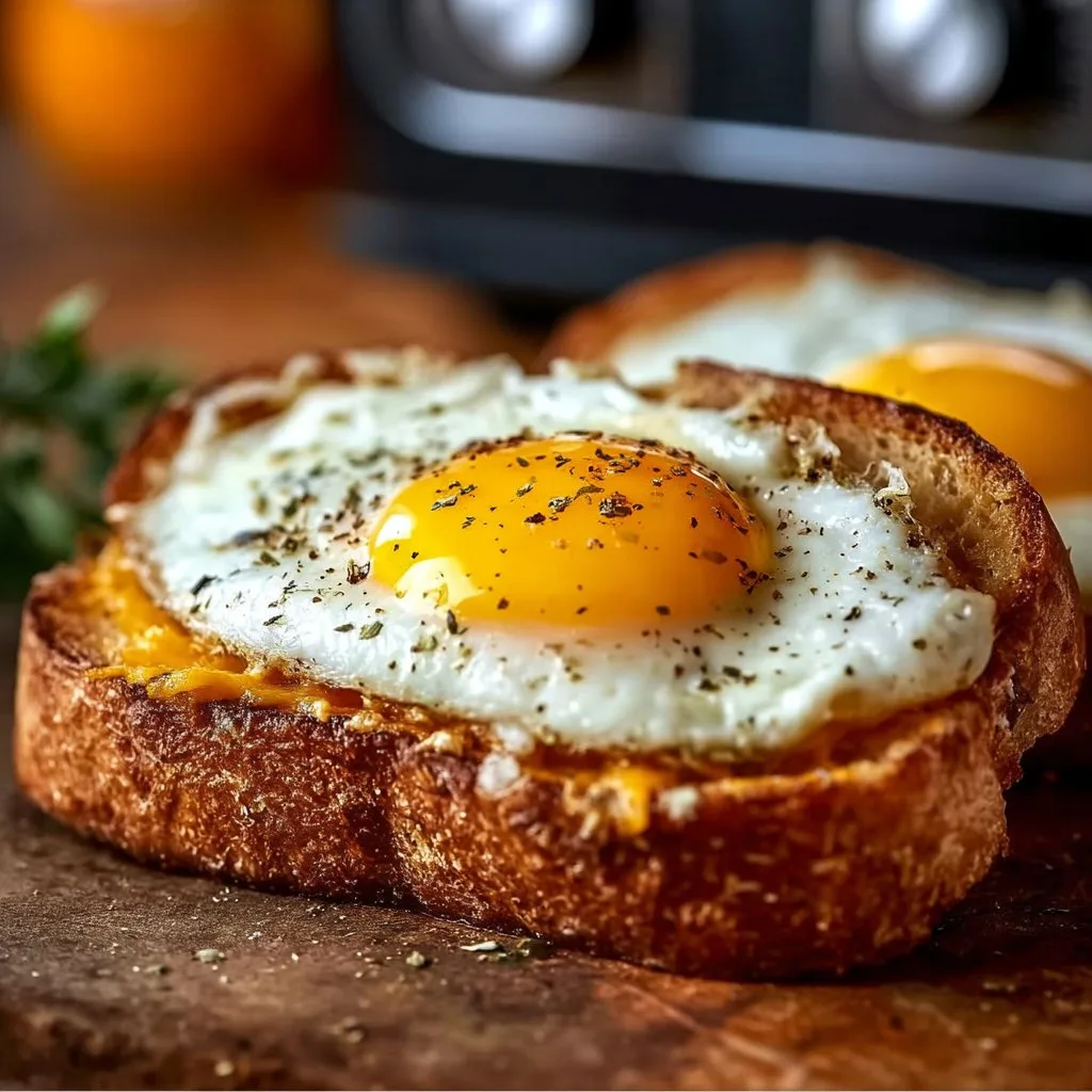 Perfect Air Fryer Egg And Cheese Toast