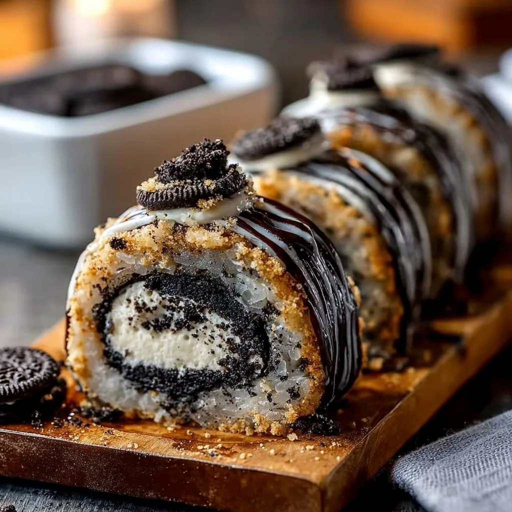 Oreo Sushi Rolls 3 Oreo Sushi Rolls