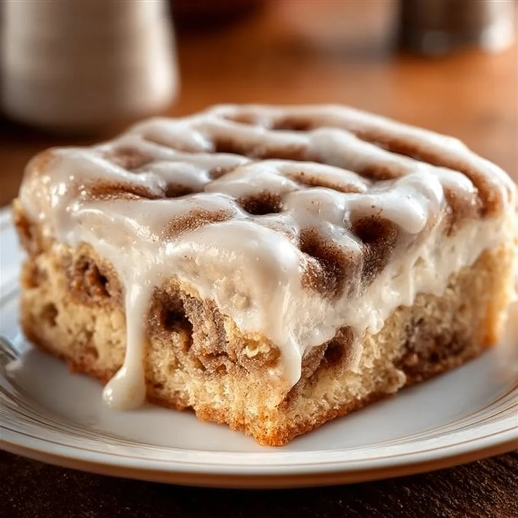 Cinnamon Roll Poke Cake 3 Cinnamon Roll Poke Cake