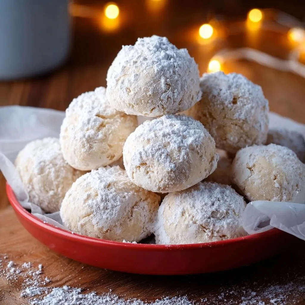 Soft Homemade Snowball Cookies