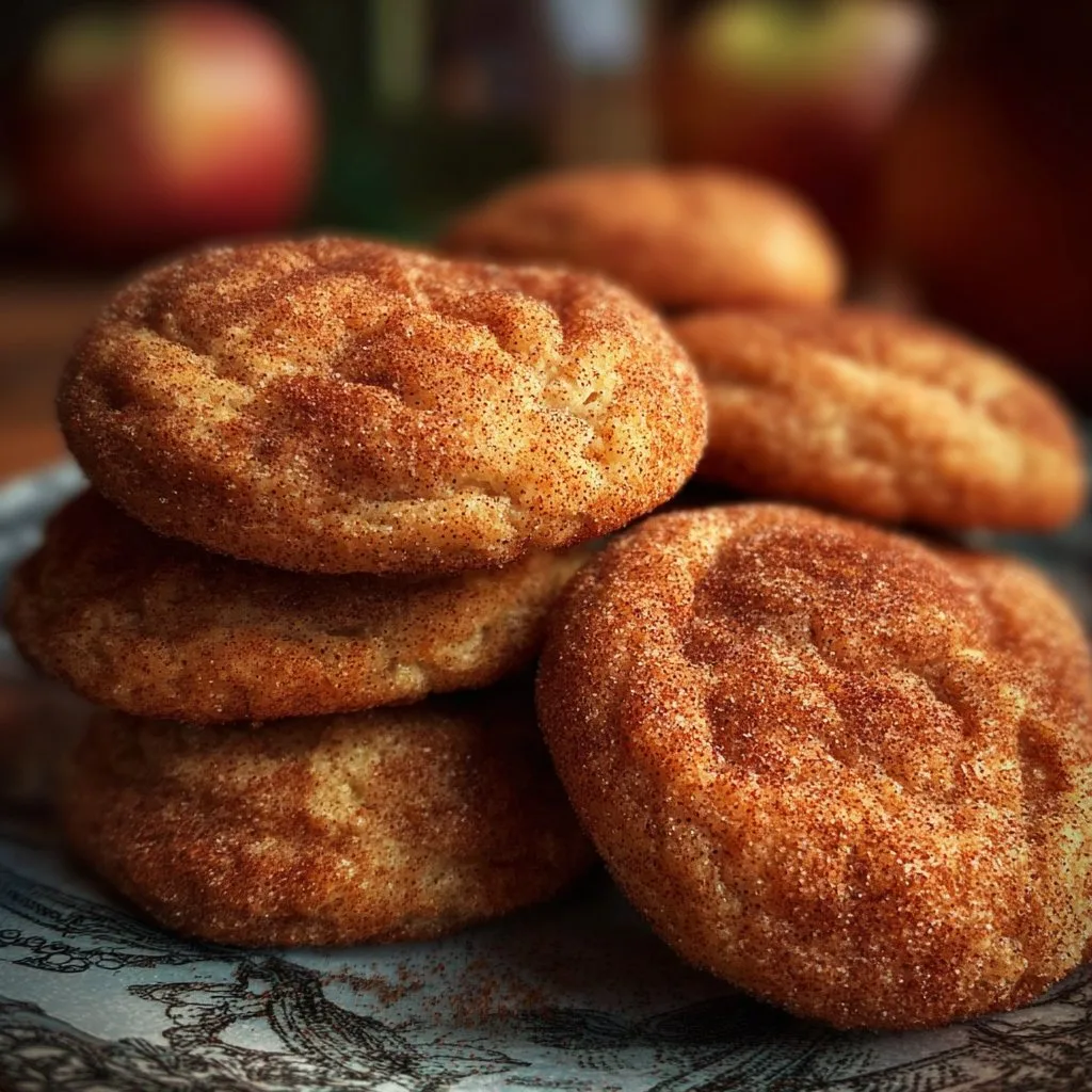 Cinnamon-Spiced Baked Apple Snickerdoodles