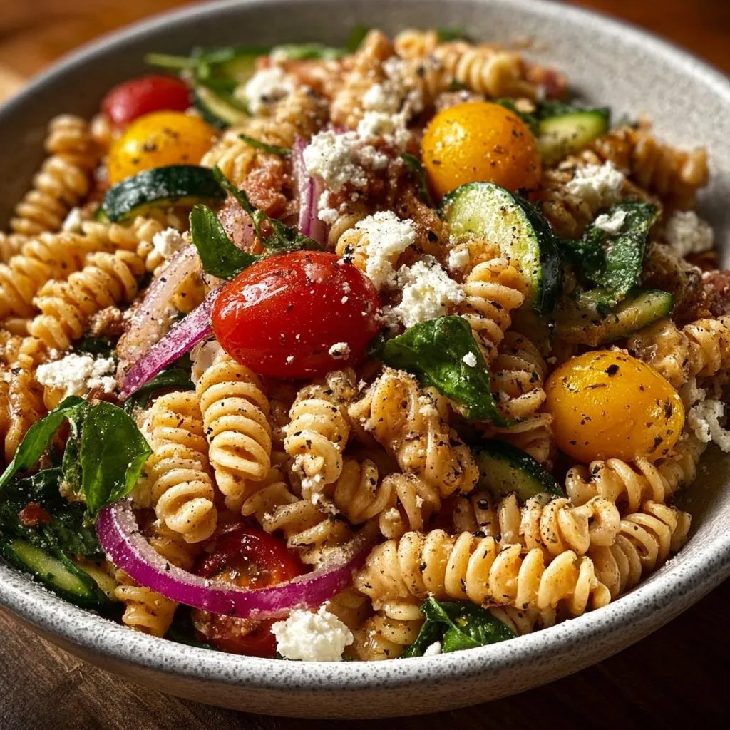 High Protein Pasta Salad