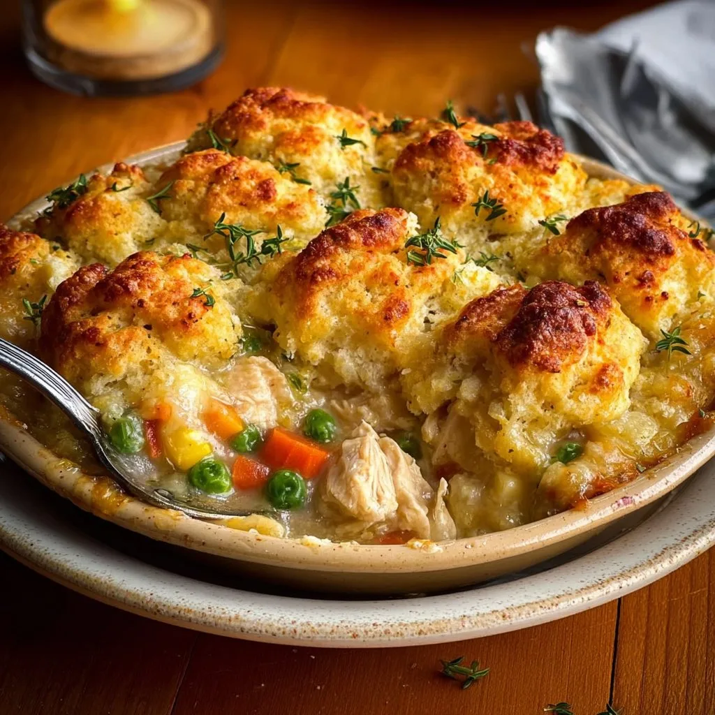 Chicken Cobbler Dinner Casserole 3 Chicken Cobbler Dinner Casserole