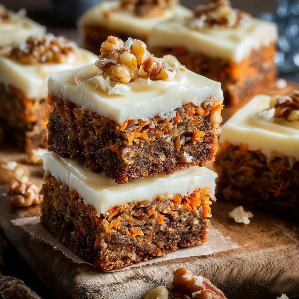 Decadent Carrot Cake Bars with Cream Cheese Frosting
