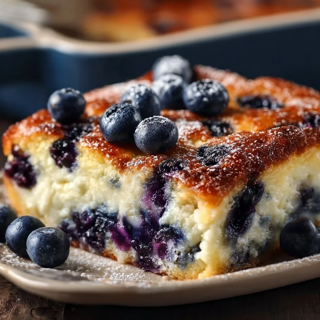 Blueberry Cottage Cheese Breakfast Bake