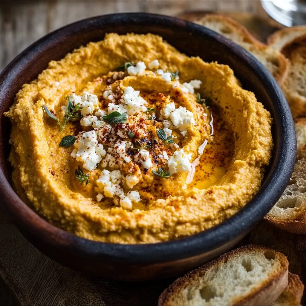 Pumpkin Whipped Feta Dip