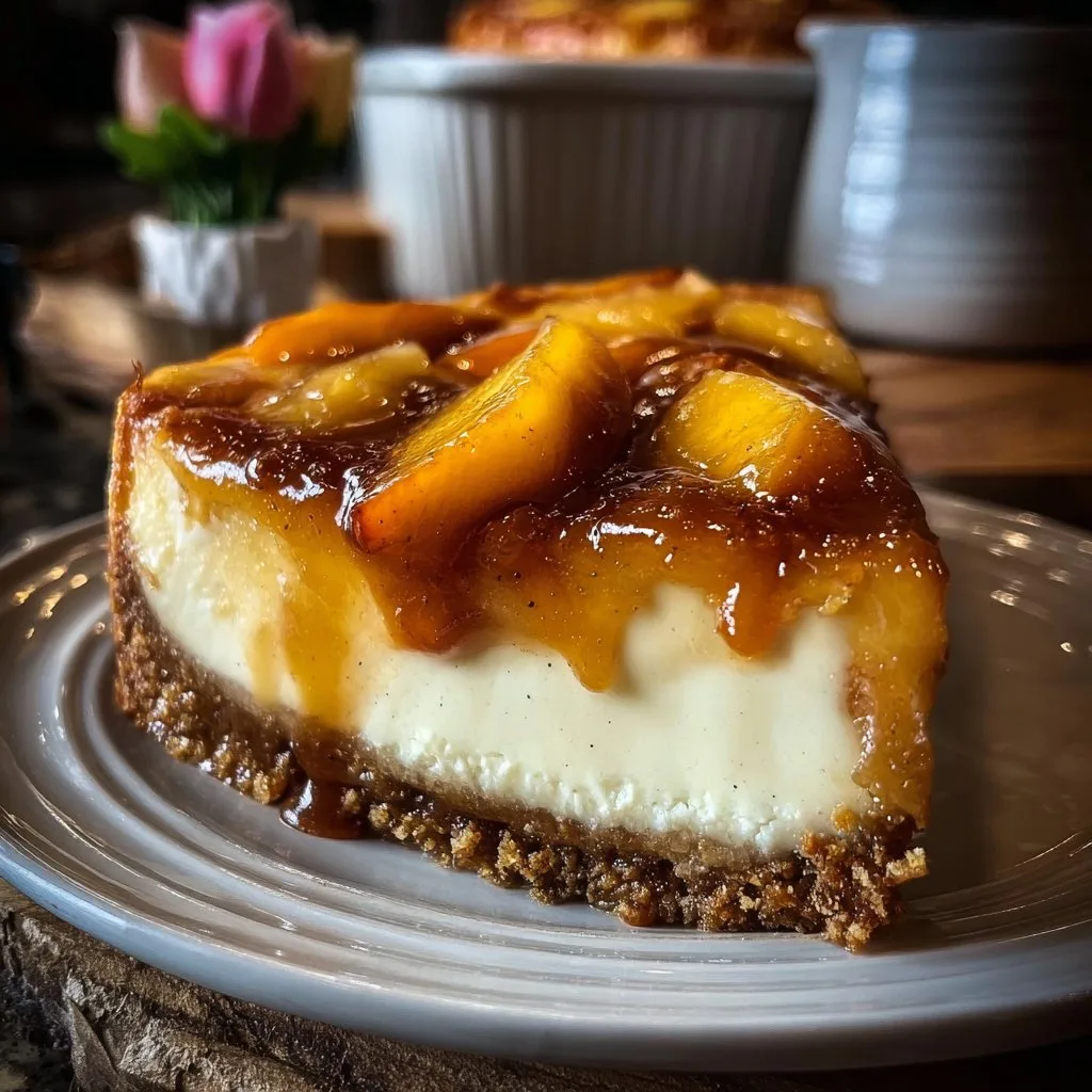 Peach Cobbler Cheesecake Fusion