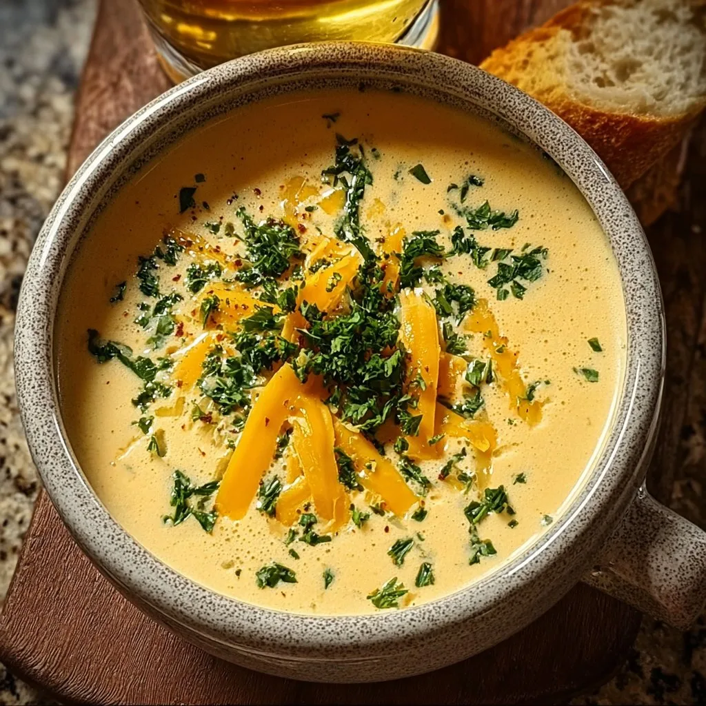 Indulge in Creamy Beer Cheese Soup for a Cozy Night In