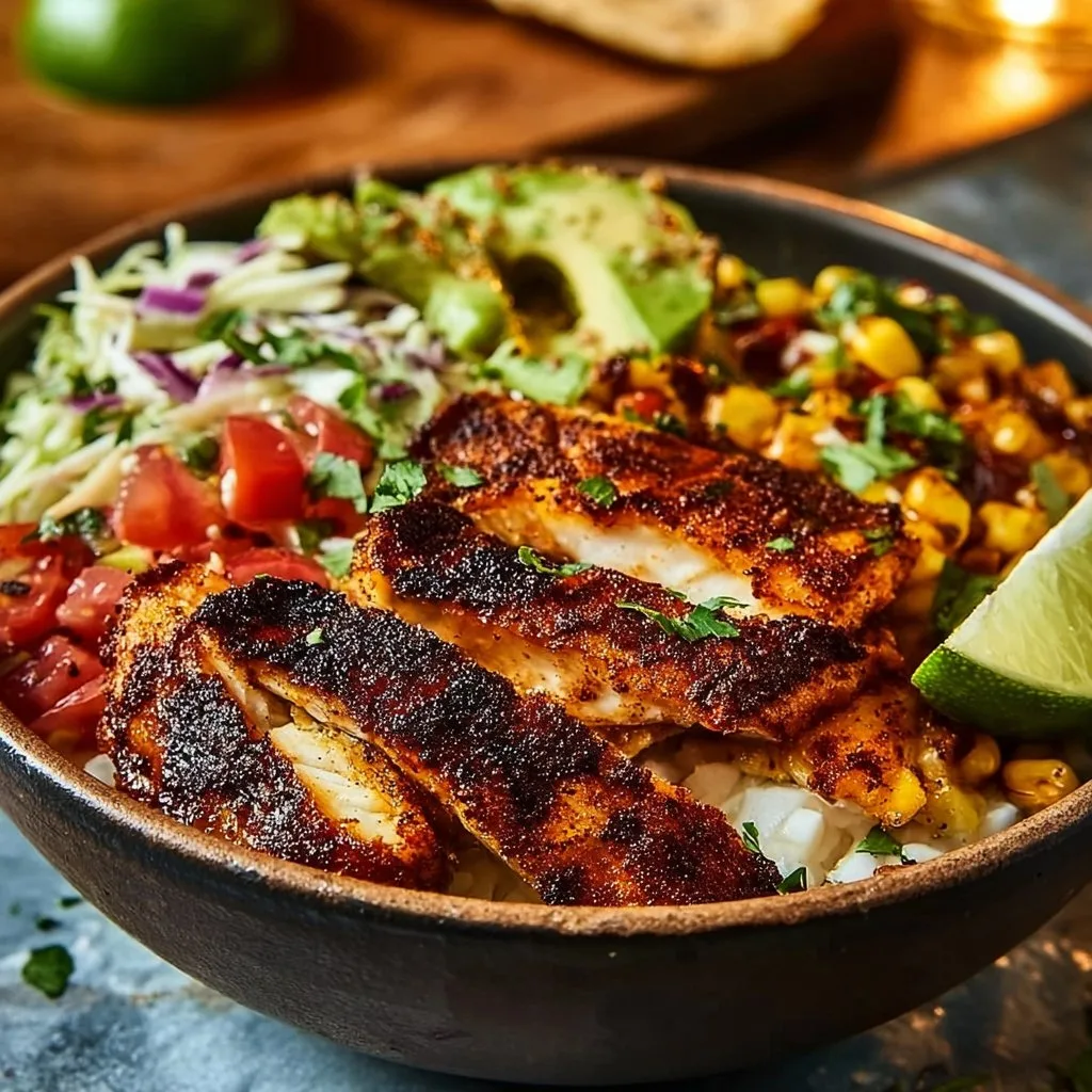 Blackened Fish Taco Bowls