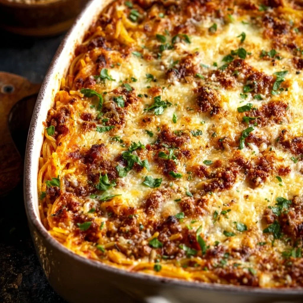 Southern Baked Spaghetti Casserole Recipe
