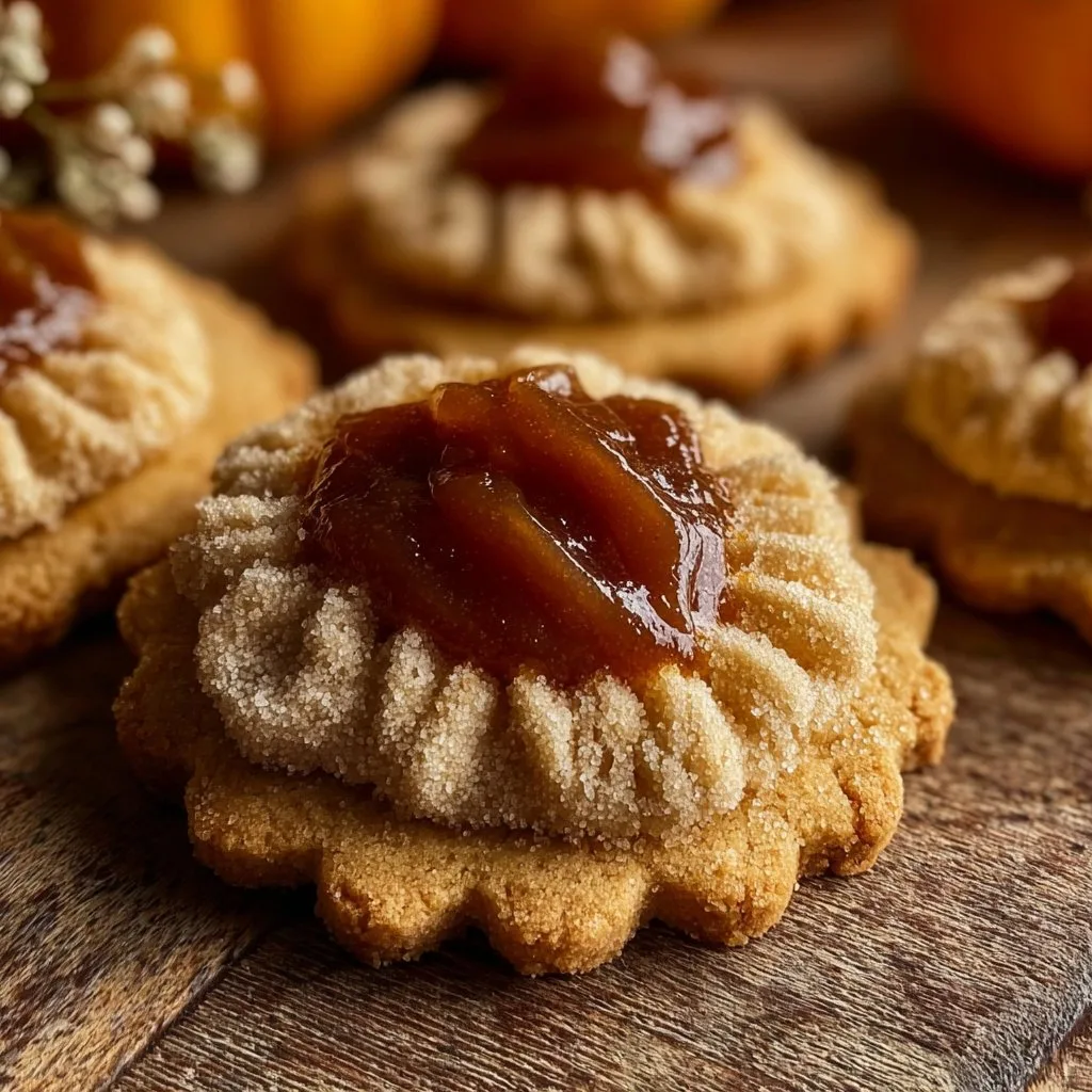 Thanksgiving Cookies With Pumpkin Pie Filling And Fall Shortbread Base