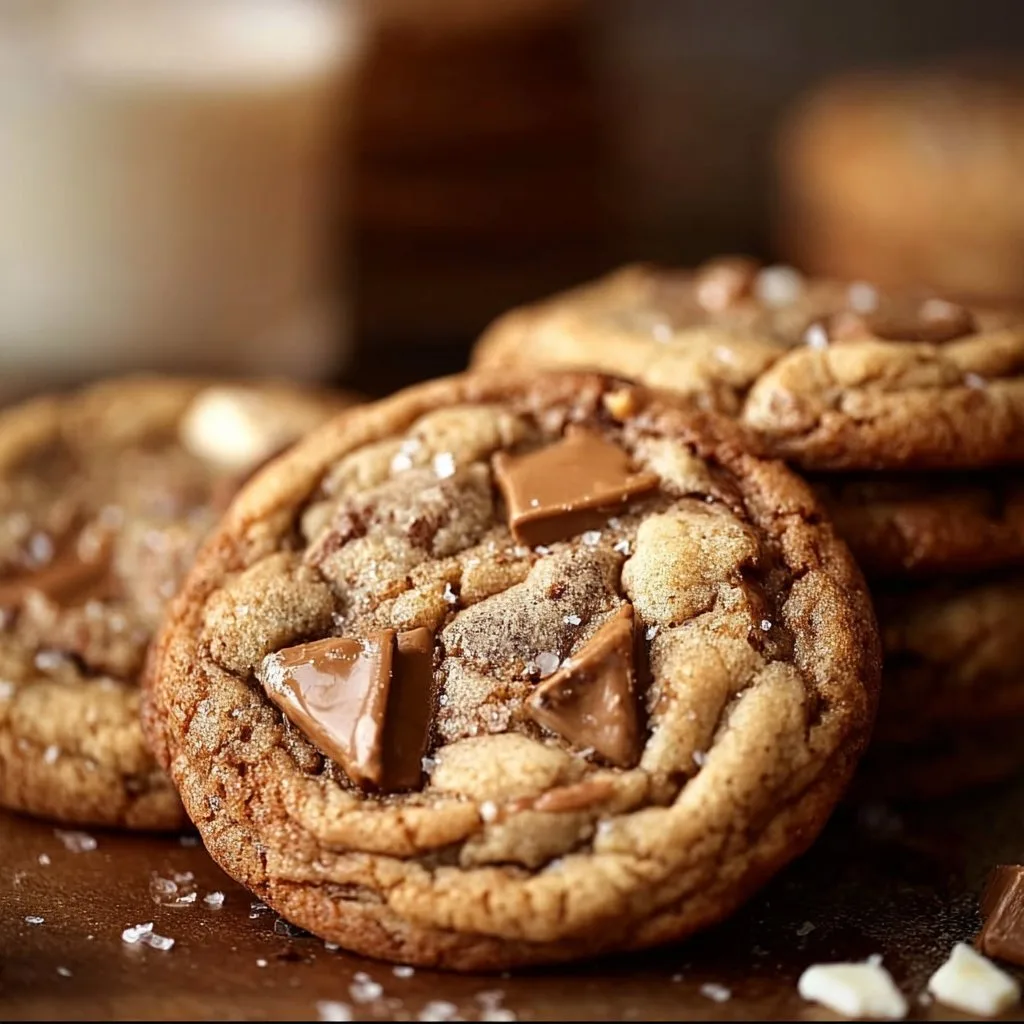 Brown Butter Coffee Toffee Cookies