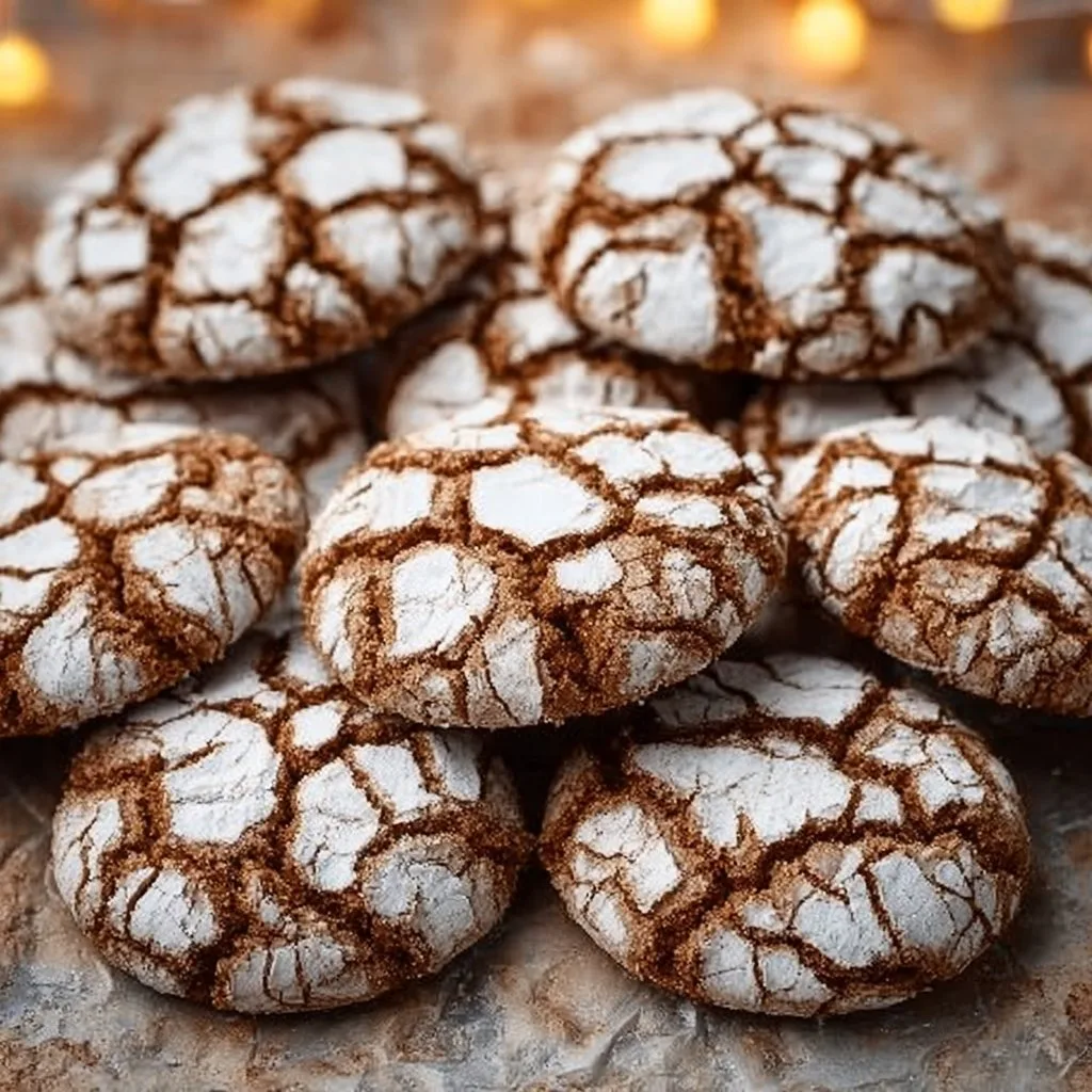 Gingerbread Crinkle Cookies