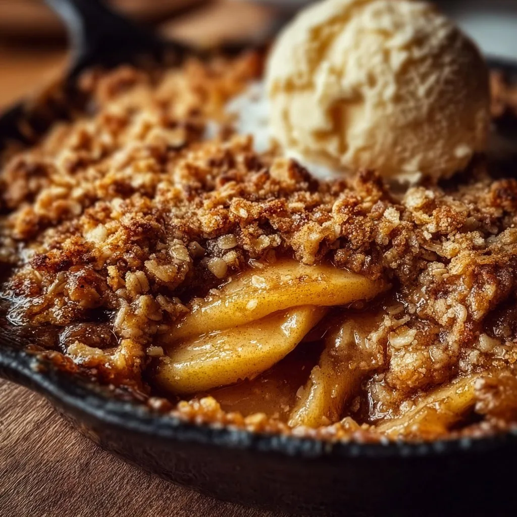 Warm Spiced Baked Apple Crisp