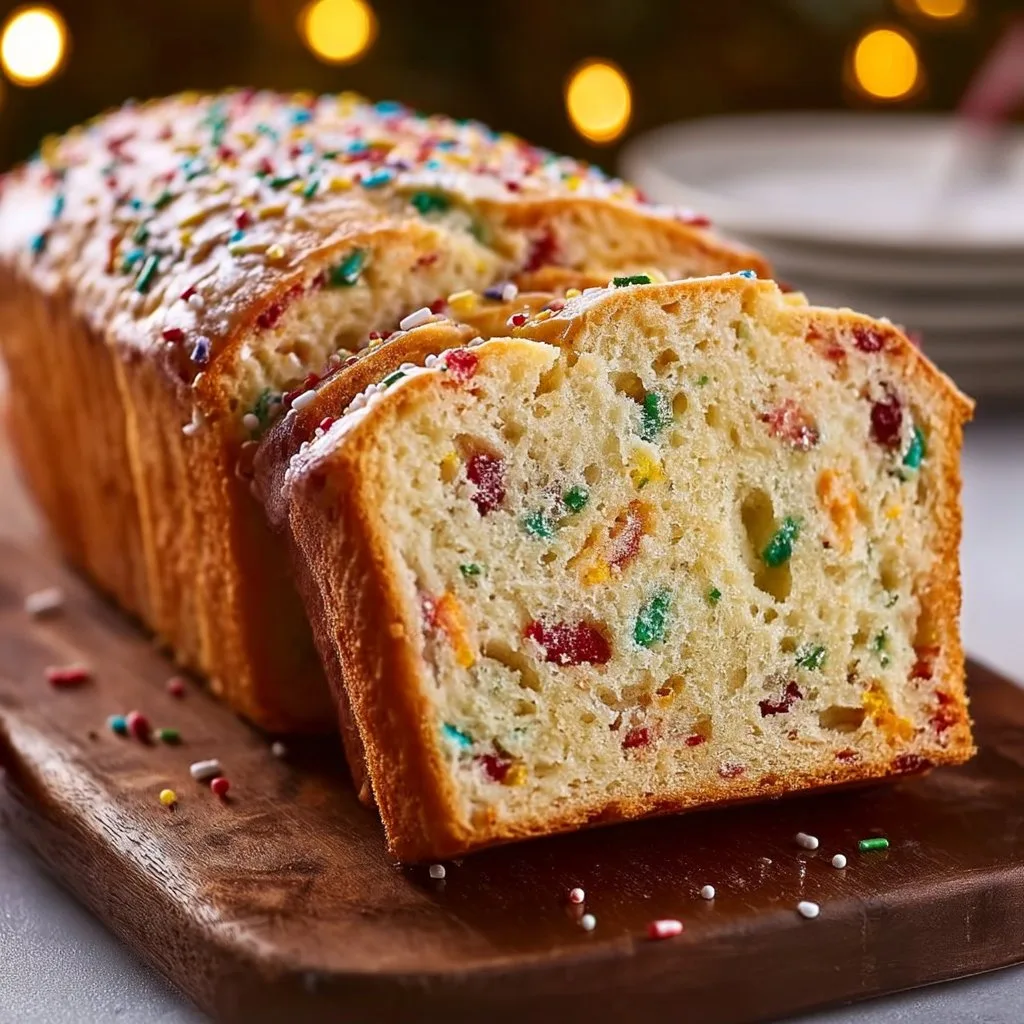 Christmas Sprinkle Buttermilk Bread Recipe