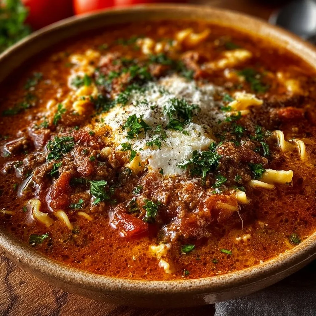 Crock Pot Lasagna Soup