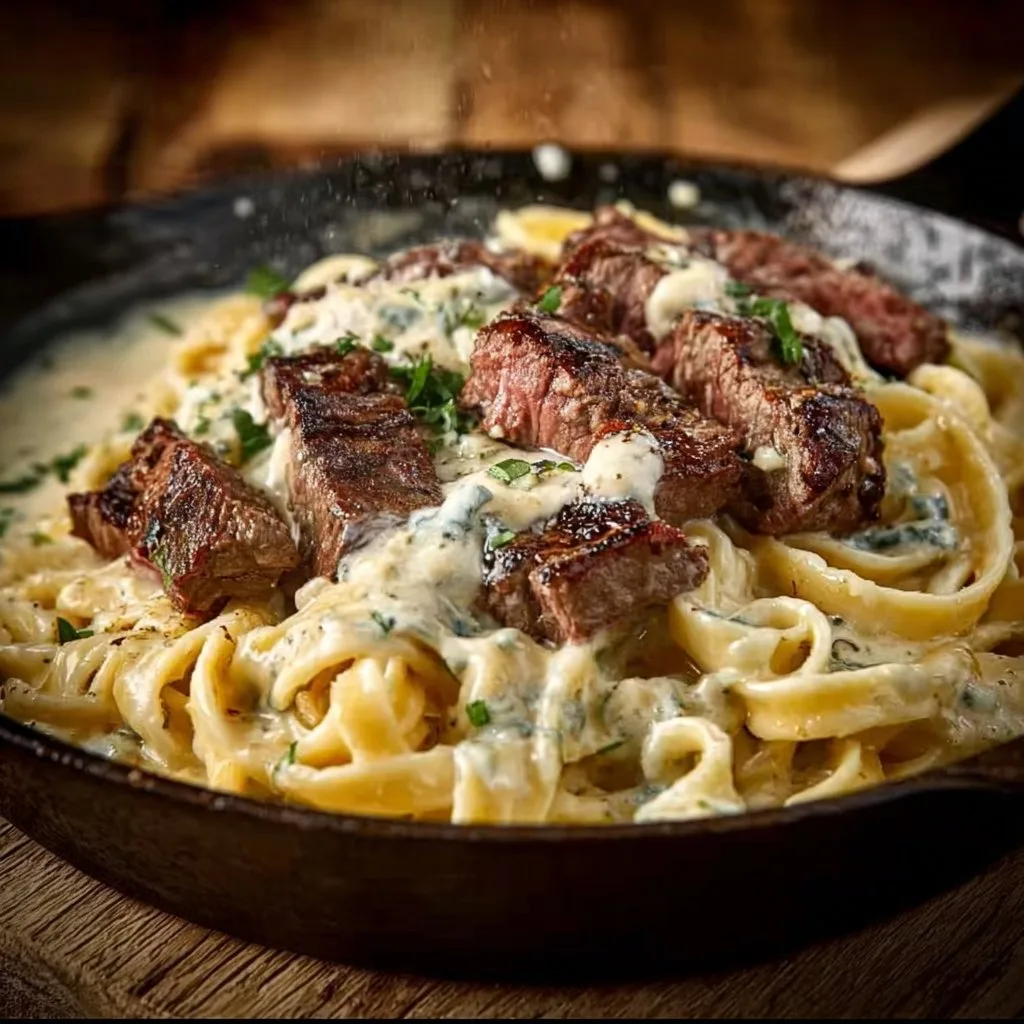 Steak Gorgonzola Alfredo