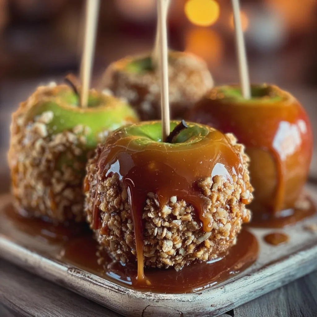 Apple Pie Caramel Apples