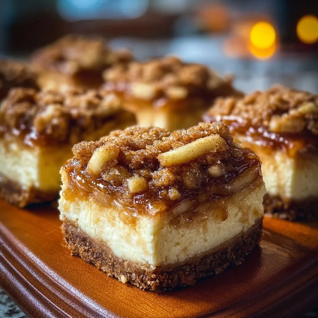 Apple Crisp Cheesecakes