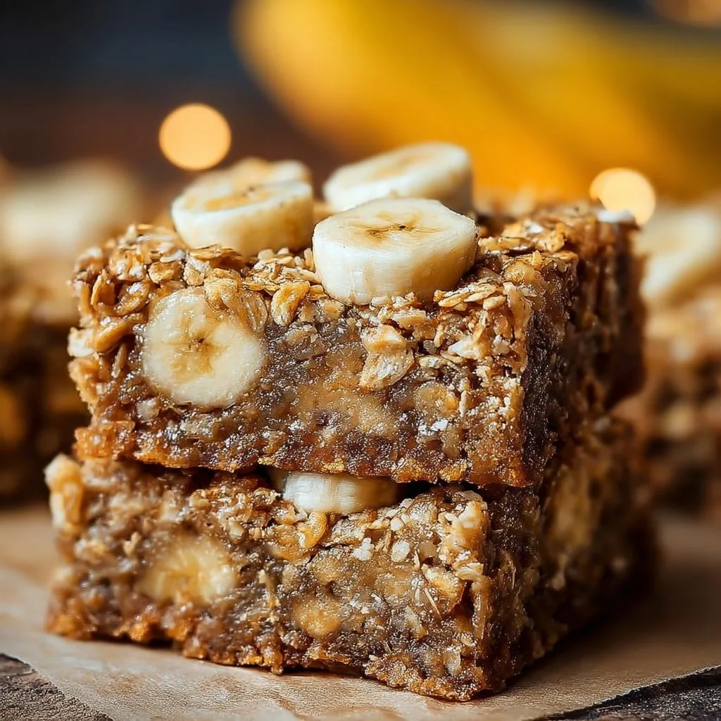 Banana Oatmeal Bars
